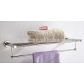 Double étagère de serviette d&#39;acier inoxydable d&#39;accessoire de salle de bains 304, support double de serviette CX-305
